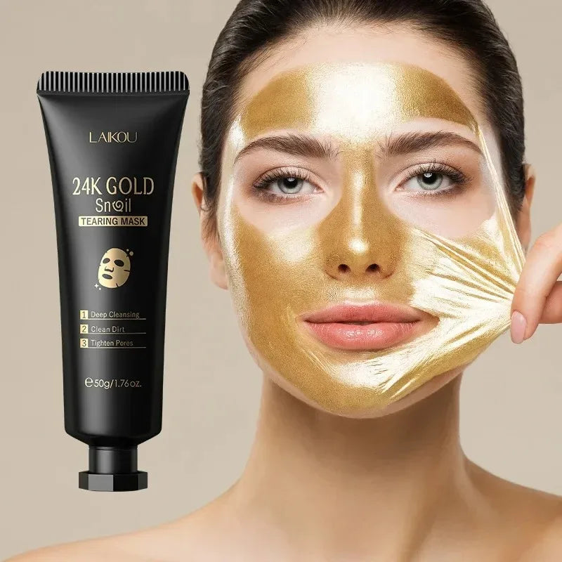 LAIKOU 24K Gold Snail Peel Mask