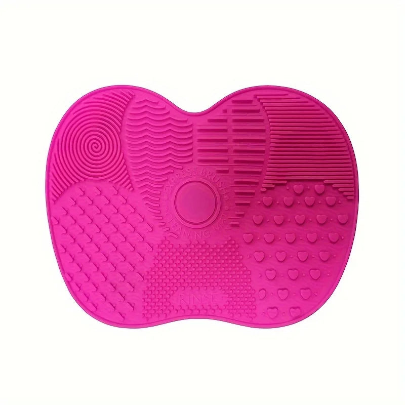 Silicone Apple Makeup Brush Scrub Pad