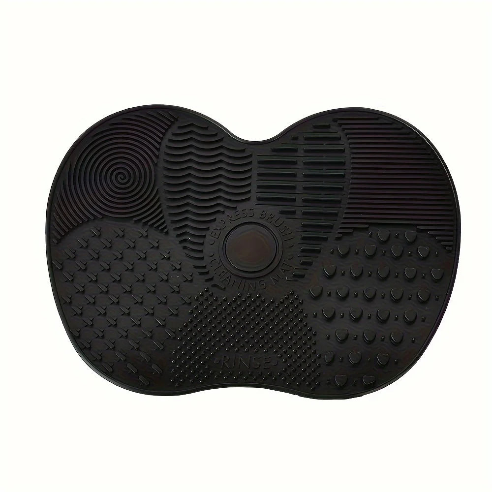 Silicone Apple Makeup Brush Scrub Pad