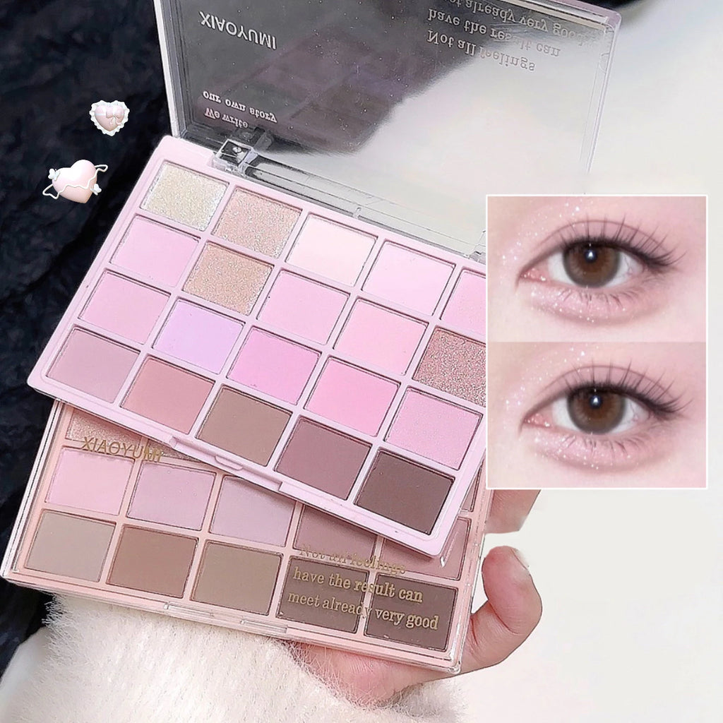 20-Color Warm Rose Eyeshadow Palette