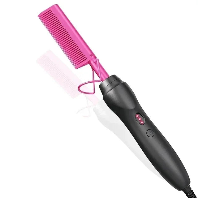 Portable Ceramic Hair Curler & Straightener