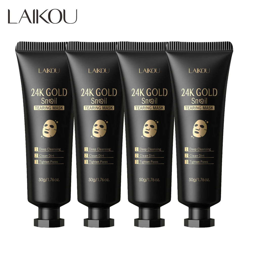 LAIKOU 24K Gold Snail Peel Mask