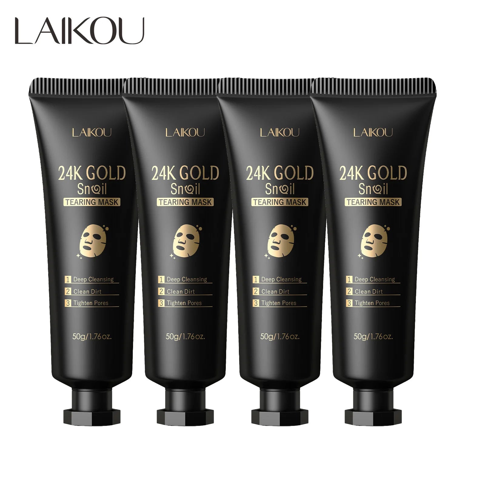 LAIKOU 24K Gold Snail Peel Mask