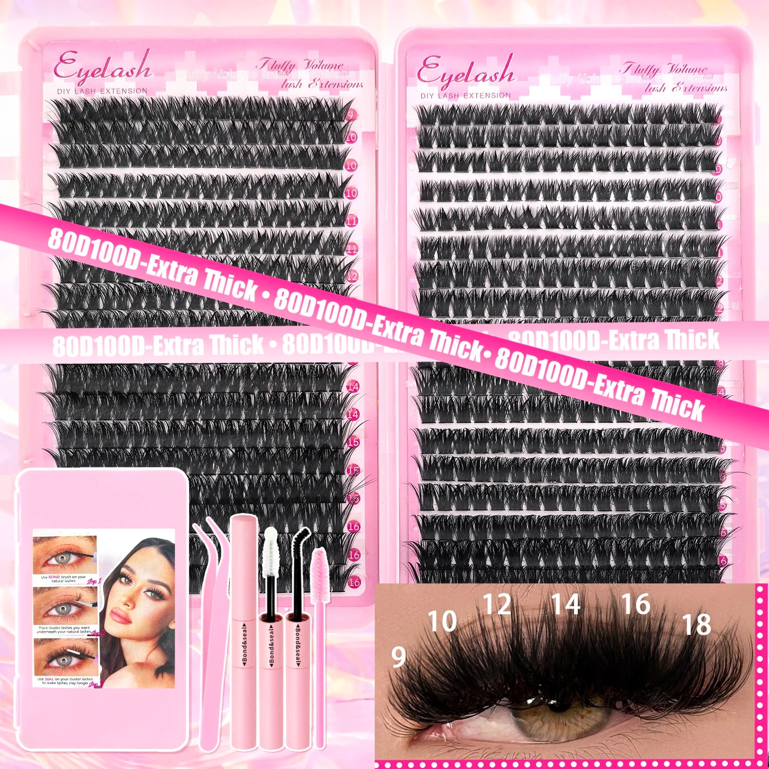 DIY Individual Eyelash Extension Kit