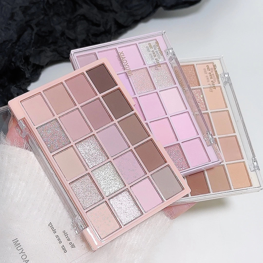 20-Color Warm Rose Eyeshadow Palette