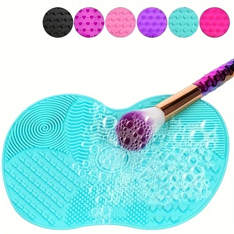 Silicone Apple Makeup Brush Scrub Pad