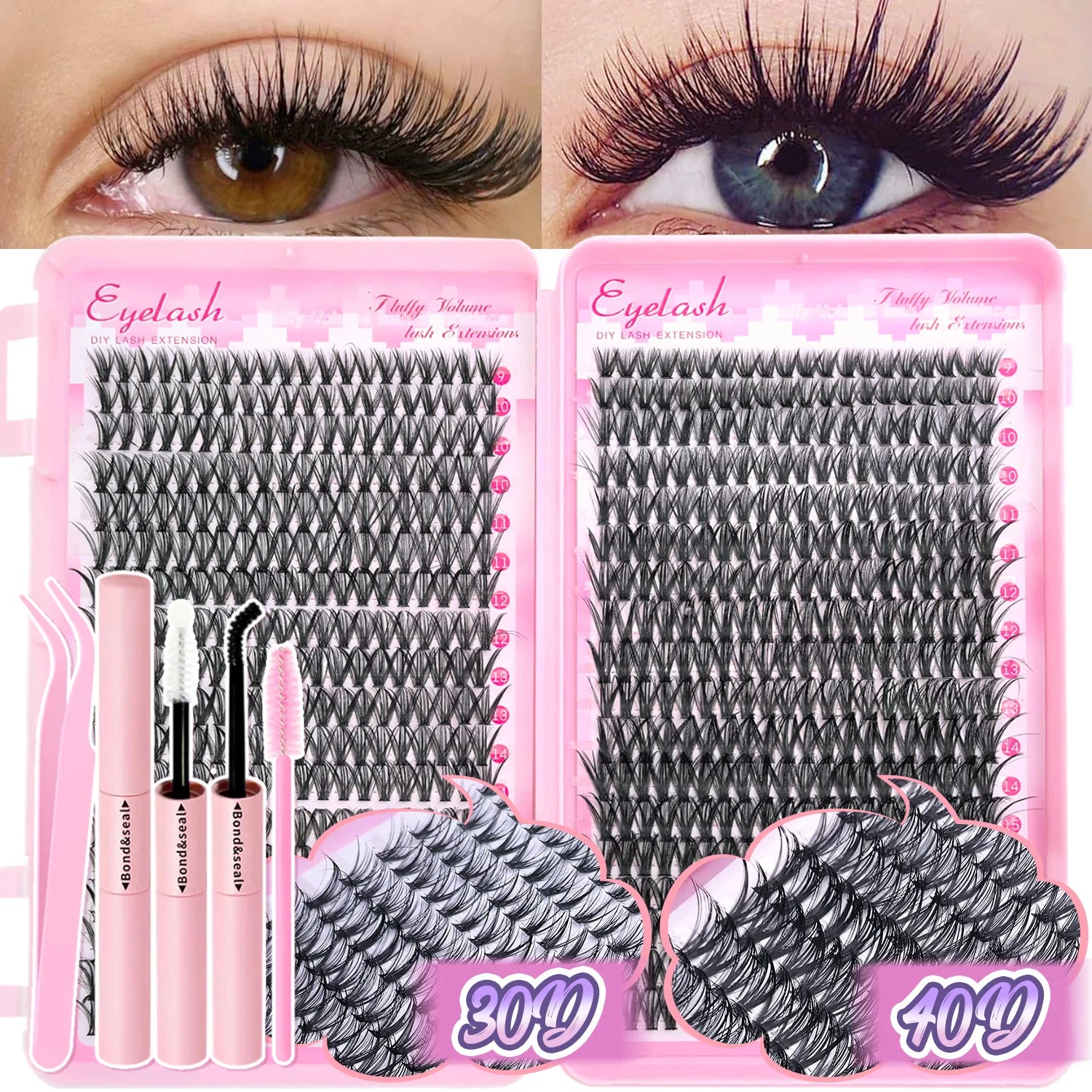 DIY Individual Eyelash Extension Kit