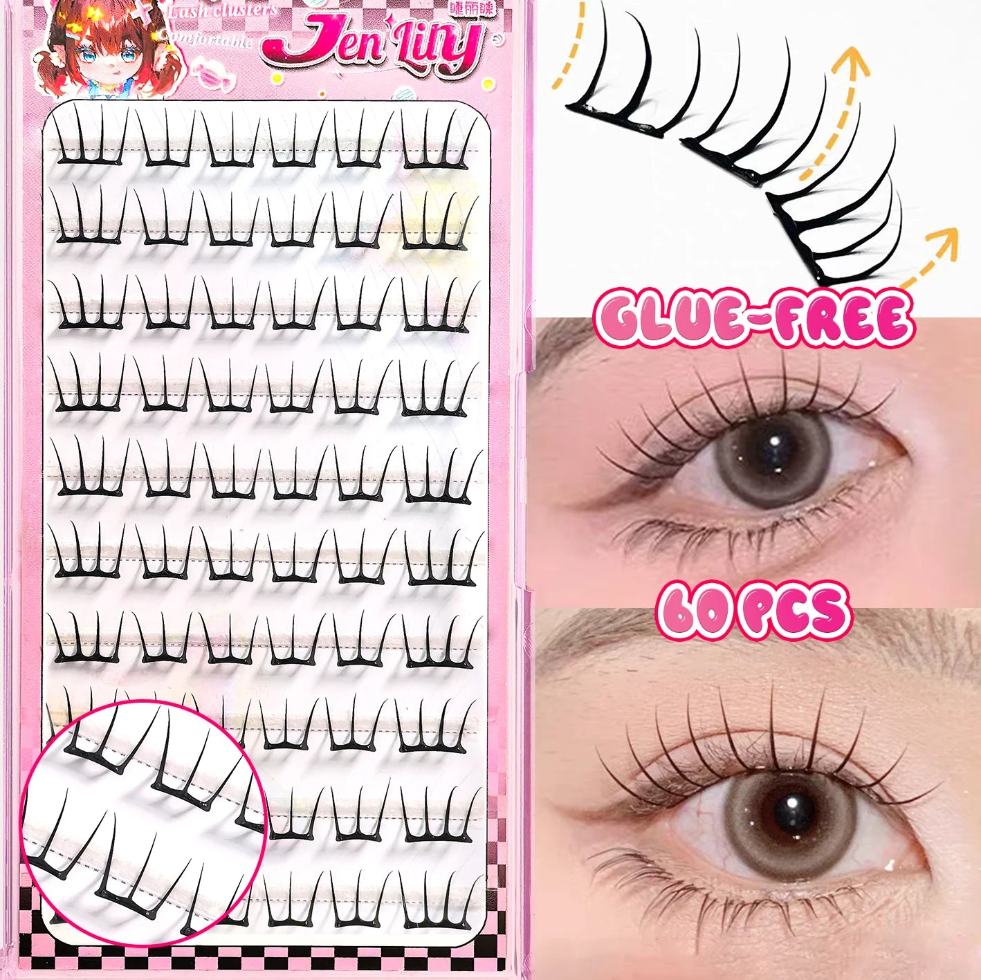 Korean K-Pop False Eyelashes