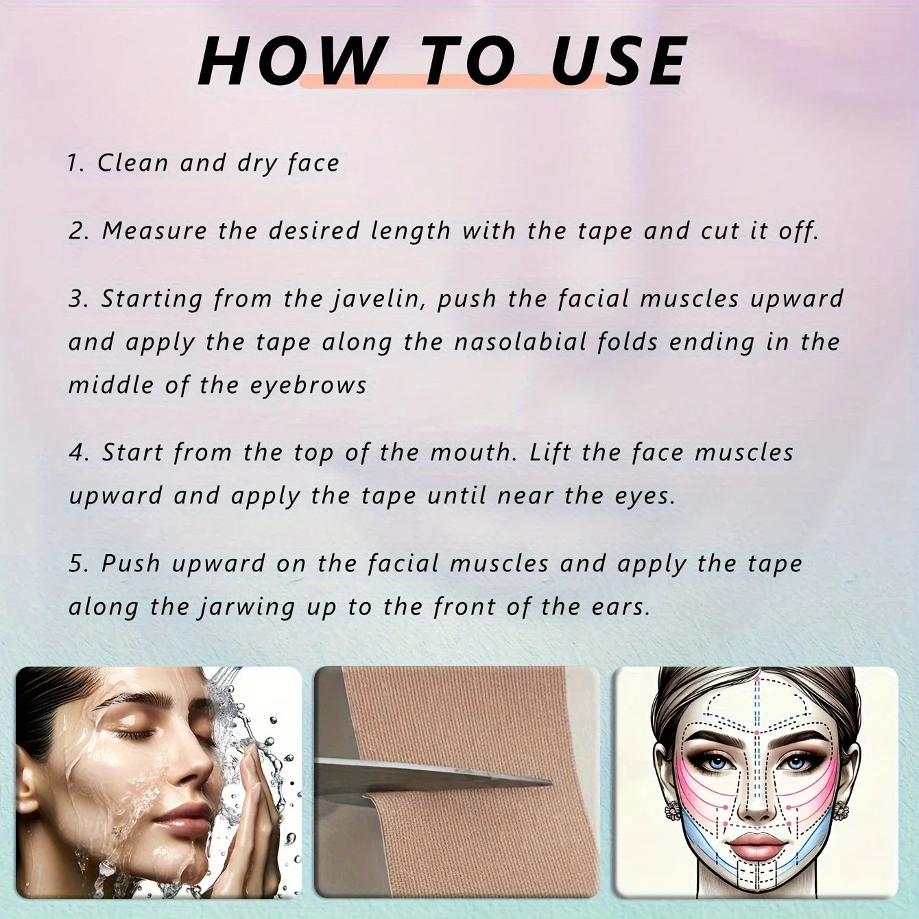 Elastic Face Lift Tape