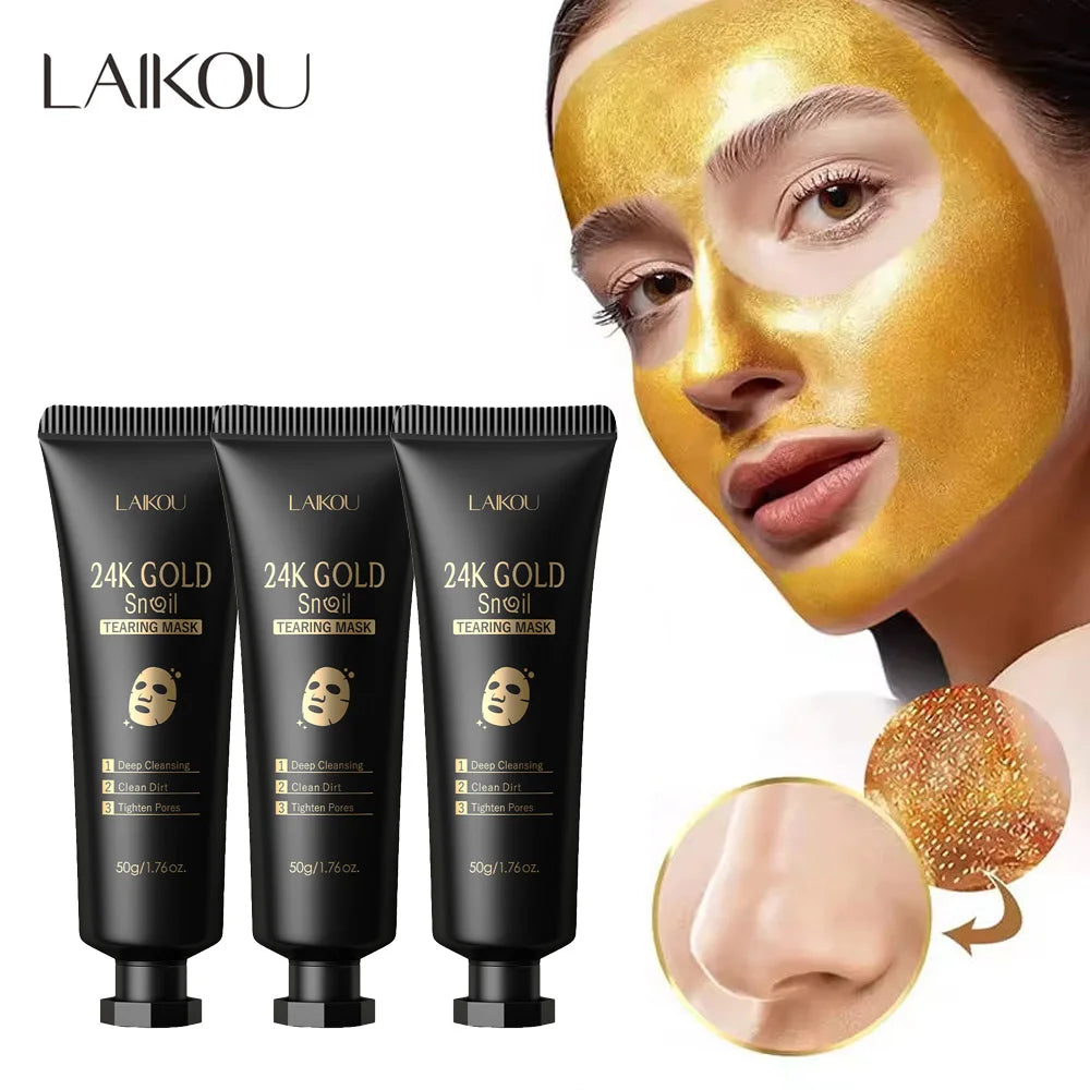 LAIKOU 24K Gold Snail Peel Mask
