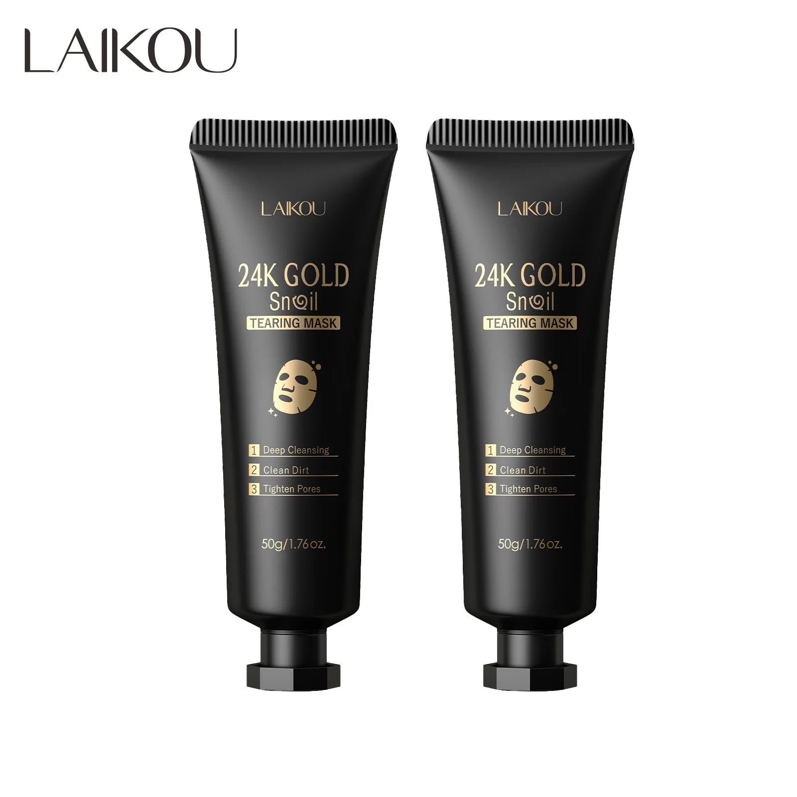 LAIKOU 24K Gold Snail Peel Mask