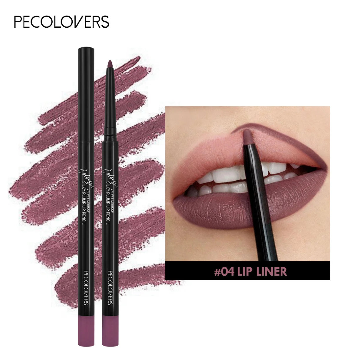 Waterproof Matte Lipliner Pencil (12 Colors)