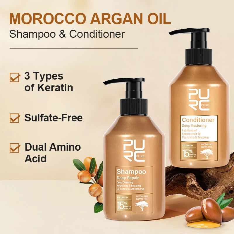 PURC Moroccan Argan Hair Care Set
