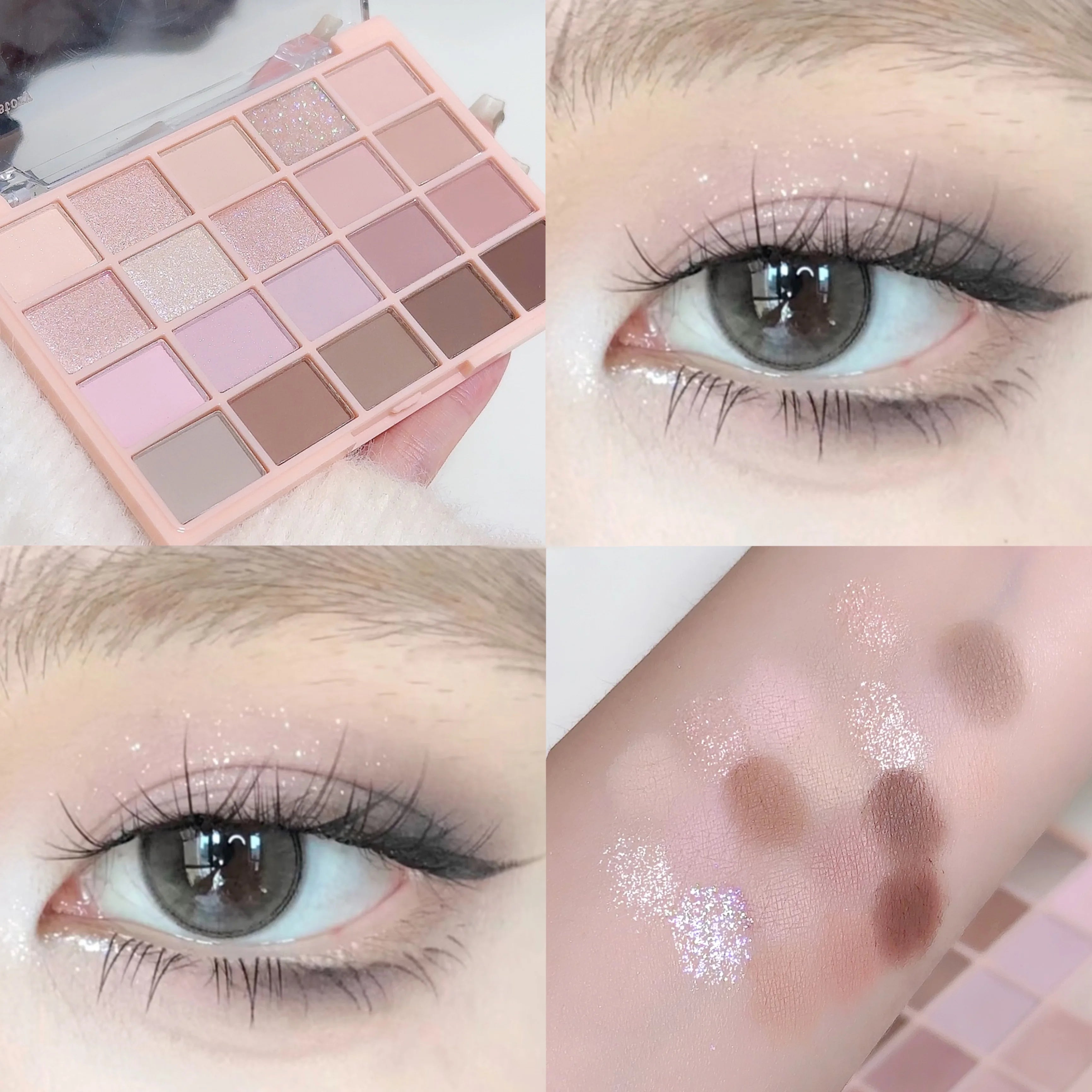 20-Color Warm Rose Eyeshadow Palette