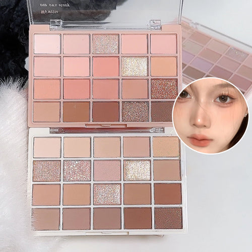 20-Color Warm Rose Eyeshadow Palette