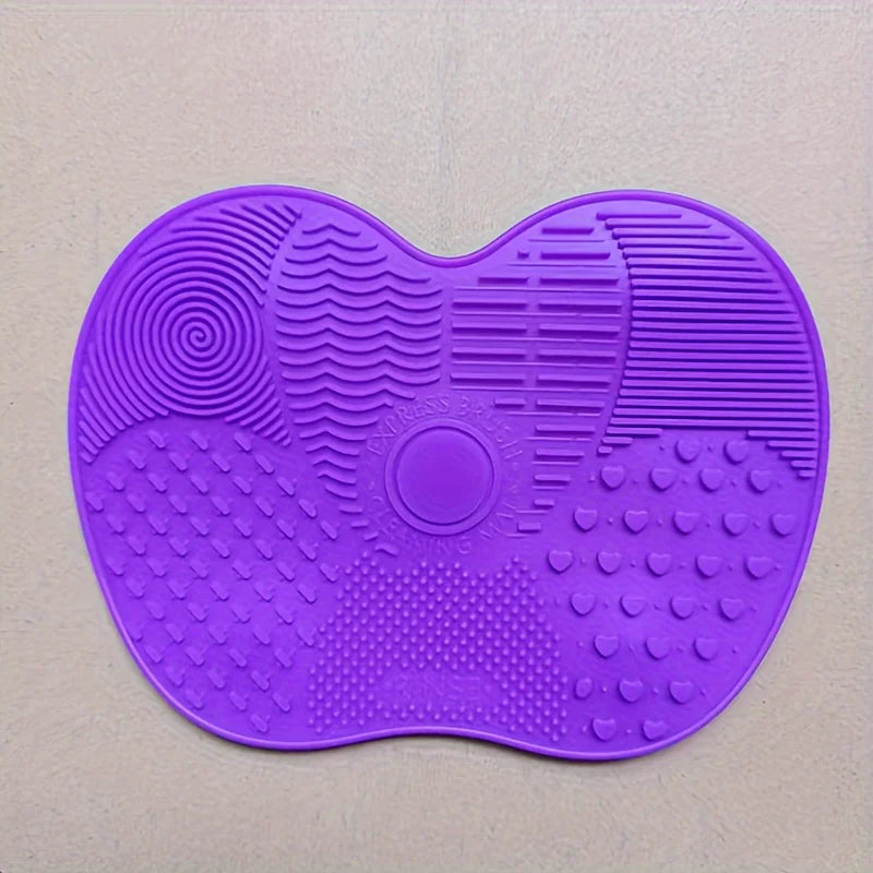 Silicone Apple Makeup Brush Scrub Pad