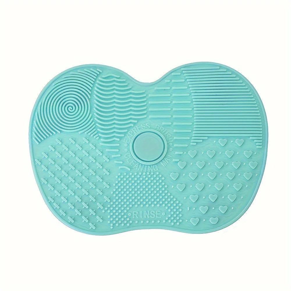 Silicone Apple Makeup Brush Scrub Pad
