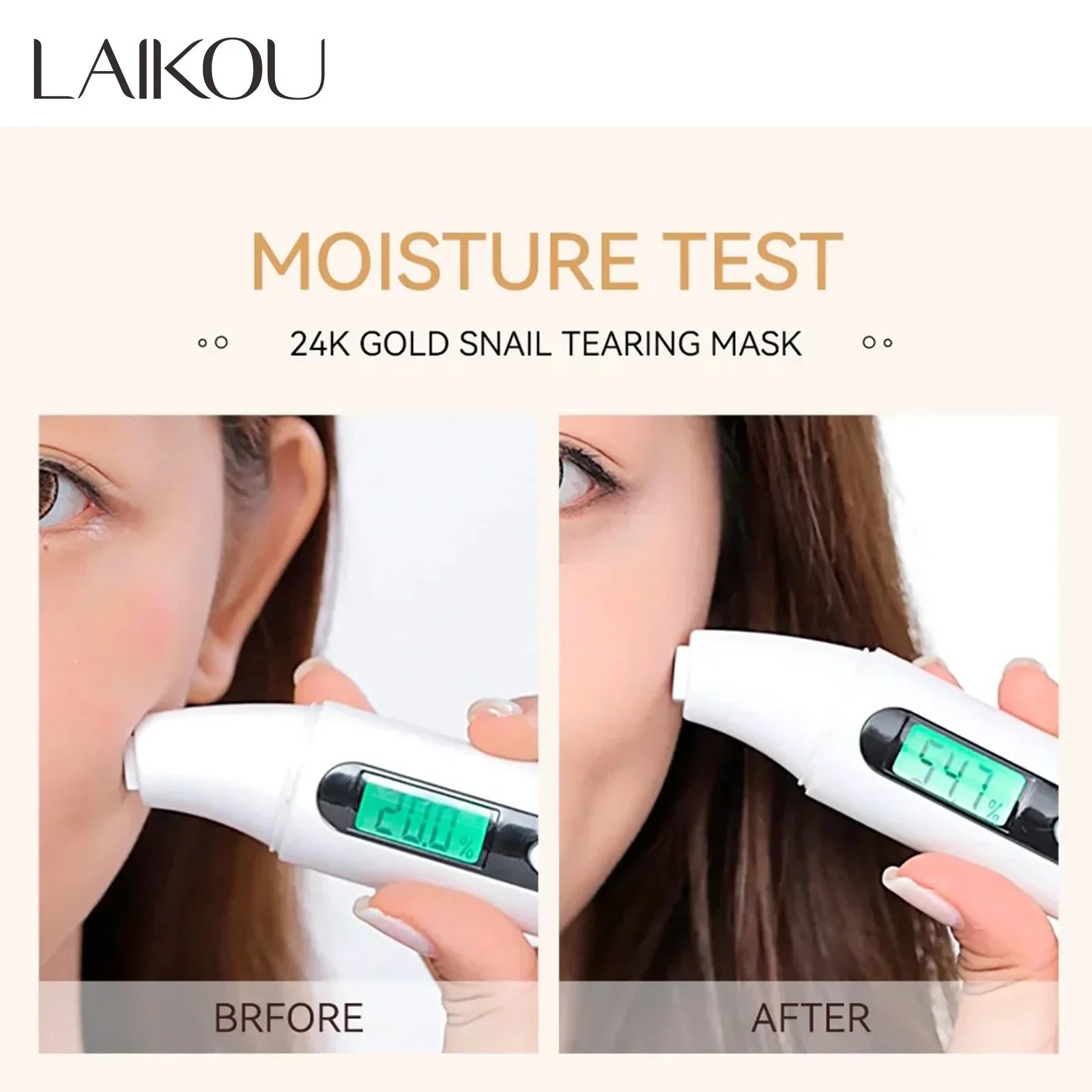 LAIKOU 24K Gold Snail Peel Mask